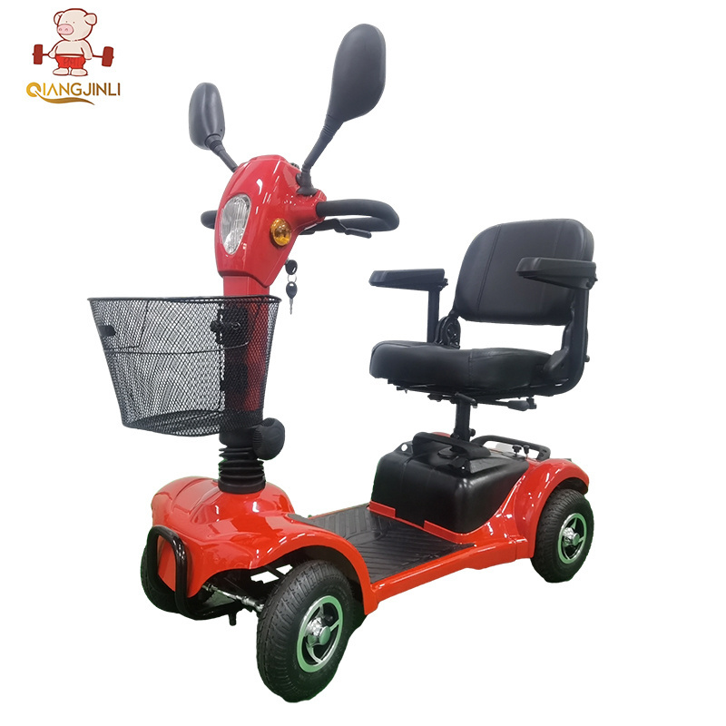 Four wheels electric vehicle handicapped 4 wheel electric motor scooters for adults street legal