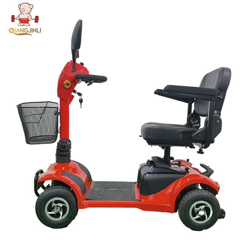 Four wheels electric vehicle handicapped 4 wheel electric motor scooters for adults street legal