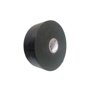 MENGSHAN brand black color 15mils thick Factory cheap corrosion protection butyl rubber waterproof seal tape for gas pipeline