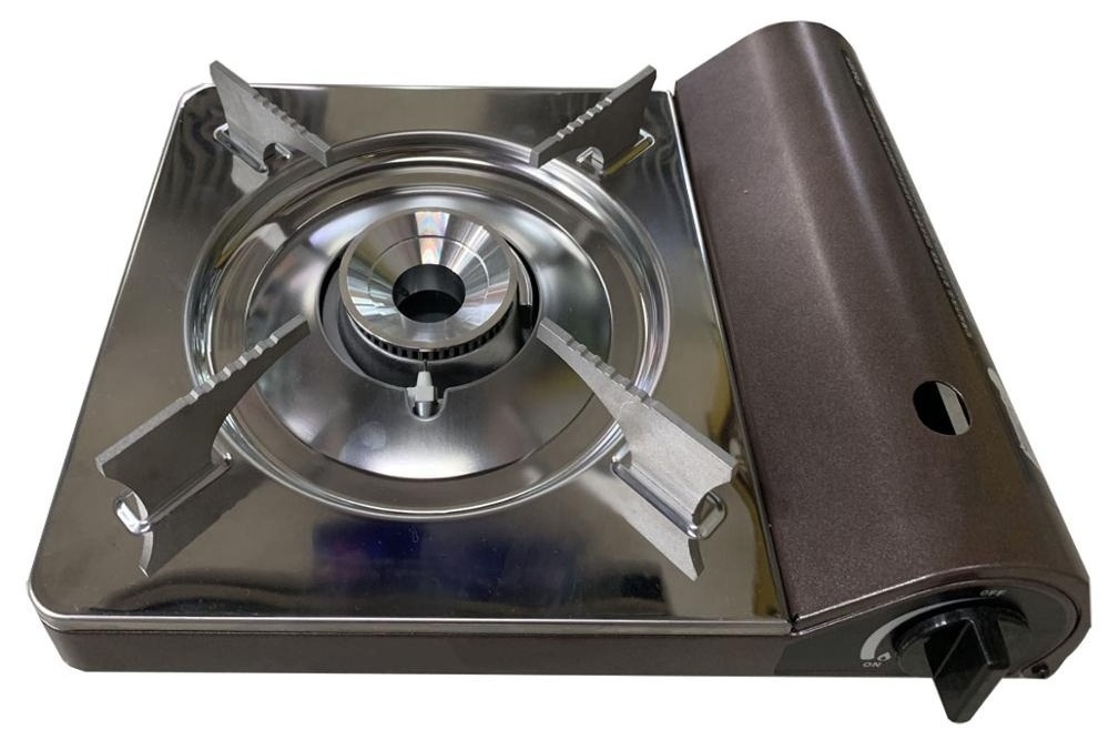 Stainless steel portable gas stove,butane camping gas burner,