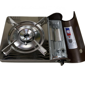 Stainless steel portable gas stove,butane camping gas burner,