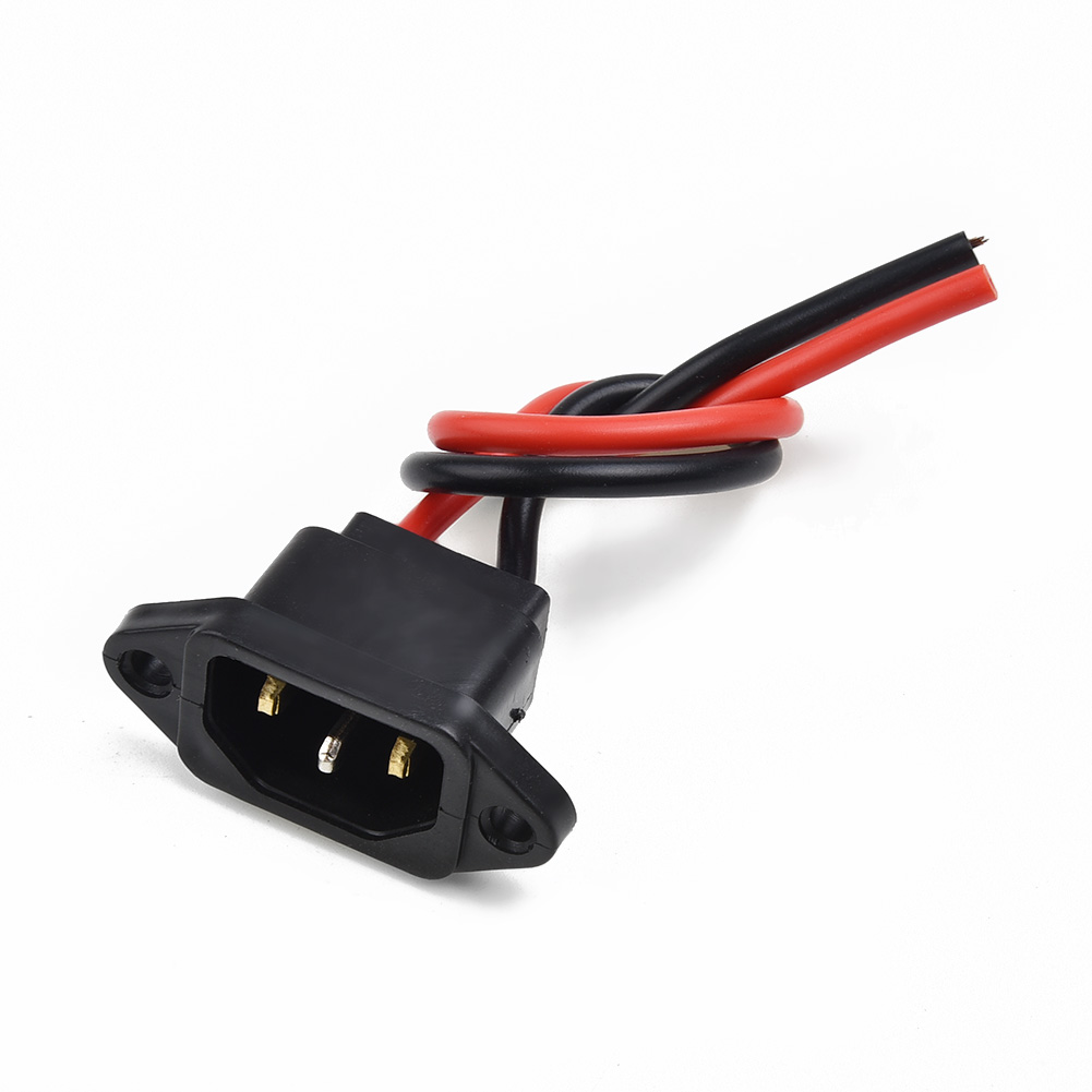 High Quality Electric Scooter Bike Battery Charger Port W/ 3Pin Plug Connector Jack Socket Safe And Durable