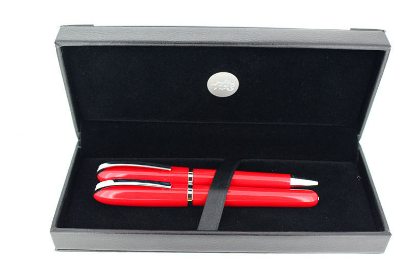 baoer 516 Promotional Executive Gift Good Quality Metal Roller Pen And Ball Pen Set With High End Gift Box