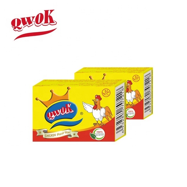 Qwok Seasoning 4g*10*200 Halal Shrimp Fllavour Bouillon Cube Stock Cube