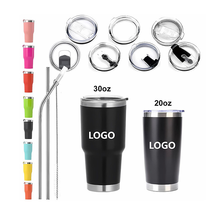 Powder Coated 30 Oz Stainless Steel Car Coffee Tumbler Mug Cups Double Wall Vacuum 30oz Tumbler With Mag Slide