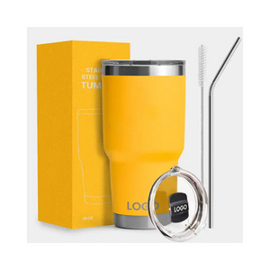 Wholesale Customizable Travel Powder Coated Stainless Steel Vacuum Insulated 30oz Tumbler Cup 30 Oz Tumbler