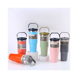 Wholesale Custom Logo Tumblers Bulk 20oz Stainless Steel Coffee Tumbler 20 Oz 30 Oz Tumbler With Handle