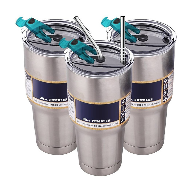 Custom Logo Stainless Steel 30 Oz Insulated Powder Coat Wholesale Ozark Trail 30oz Tumbler With Straw And Lid