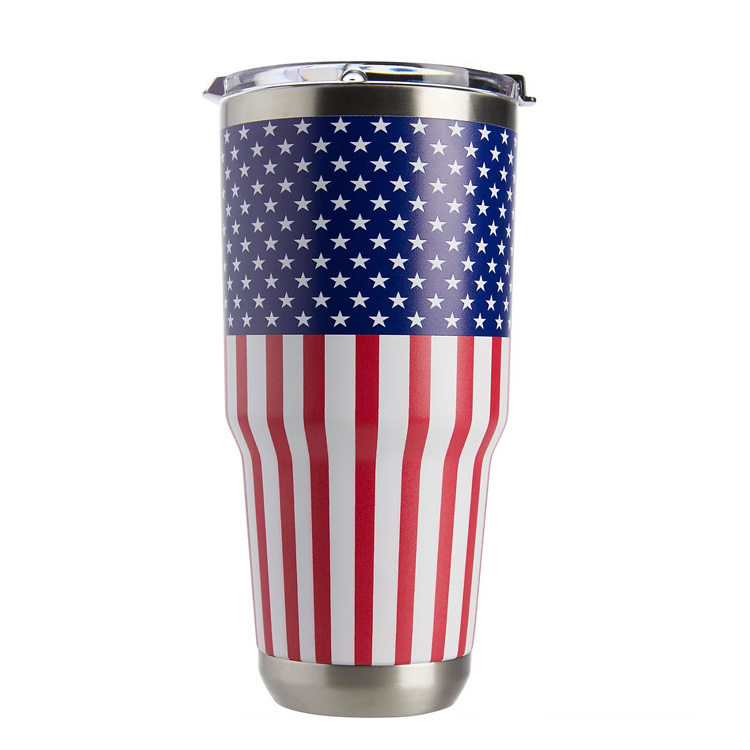 Yetys Coffee 30oz 20oz Tumbler Cup Stainless Steel Yetys 30 Oz American Flag Tumbler 30oz