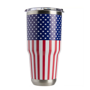 Yetys Coffee 30oz 20oz Tumbler Cup Stainless Steel Yetys 30 Oz American Flag Tumbler 30oz