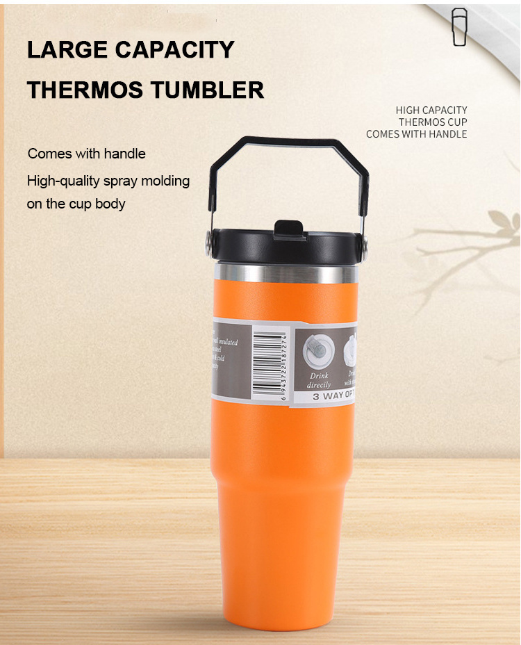 Wholesale Custom Logo Tumblers Bulk 20oz Stainless Steel Coffee Tumbler 20 Oz 30 Oz Tumbler With Handle