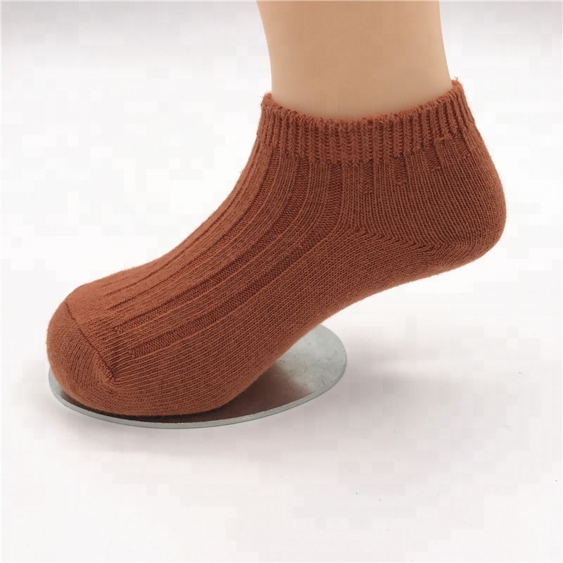 Factory Direct Sale Customized Knitted Breathable Cute Cotton Baby Ankle Kids Socks