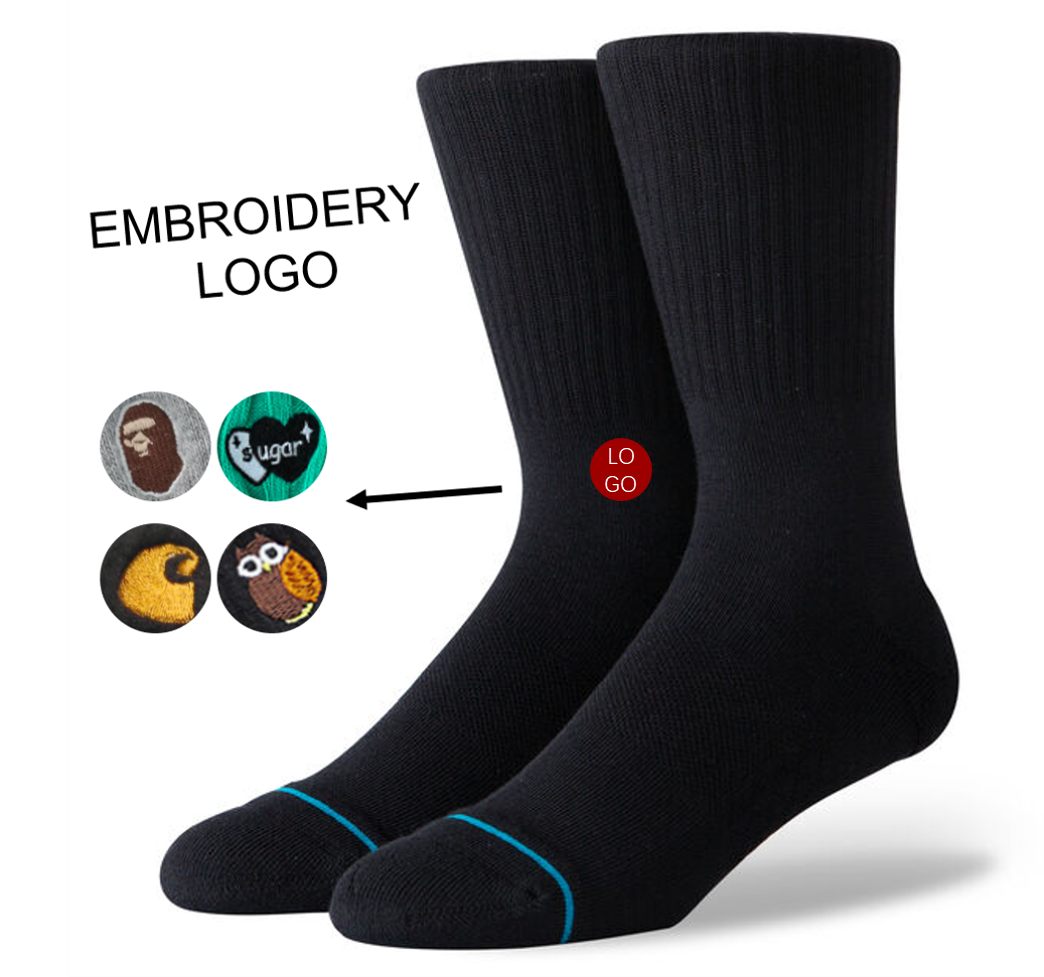 Wholesale custom logo stannce socks thick cotton sport socks stance cooperative factory socks men