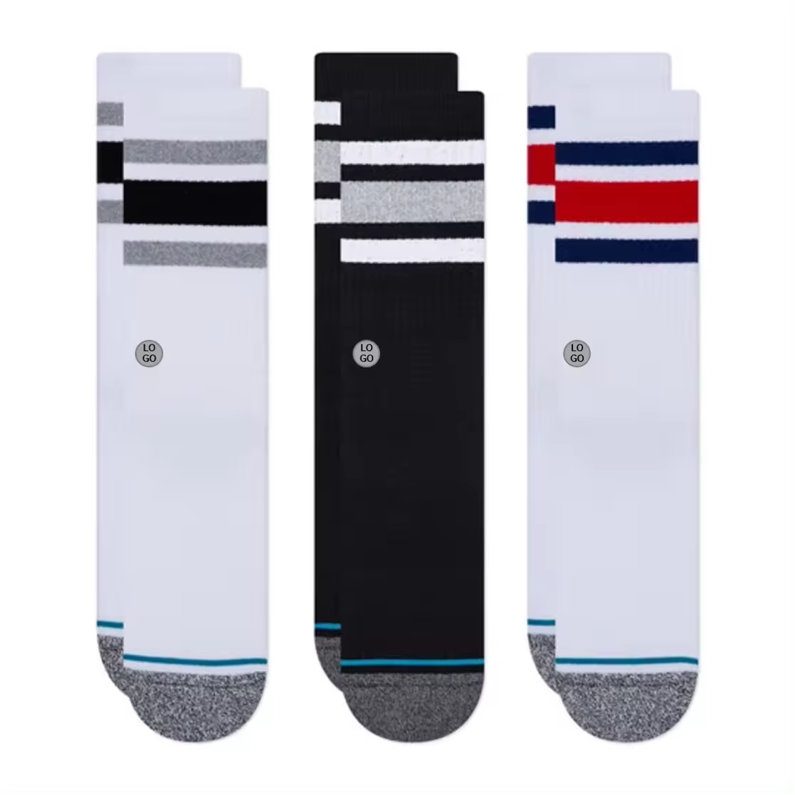 Wholesale custom logo stannce socks thick cotton sport socks stance cooperative factory socks men