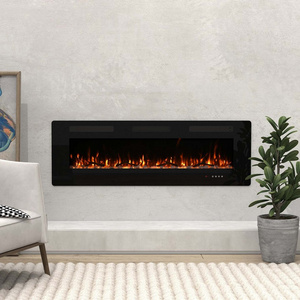 Factory Directly 60-inch Ultra-thin Electric Fireplace with 12 Colors Flame Recessed Electric Fireplace