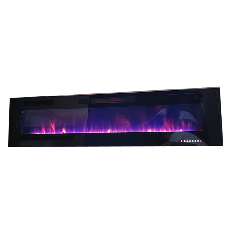 68-18 to 68-22 inches living room quartz luxury ceramic coal burning atomization 750W 1500w heater led electric fireplace