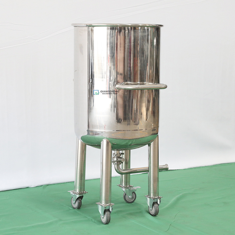 30 40 50 100 200 250 350 500 Gallon Honey Storage Tank Stainless Steel Tank for Sale Pressure Vessel Customized Qiangzhong 100L