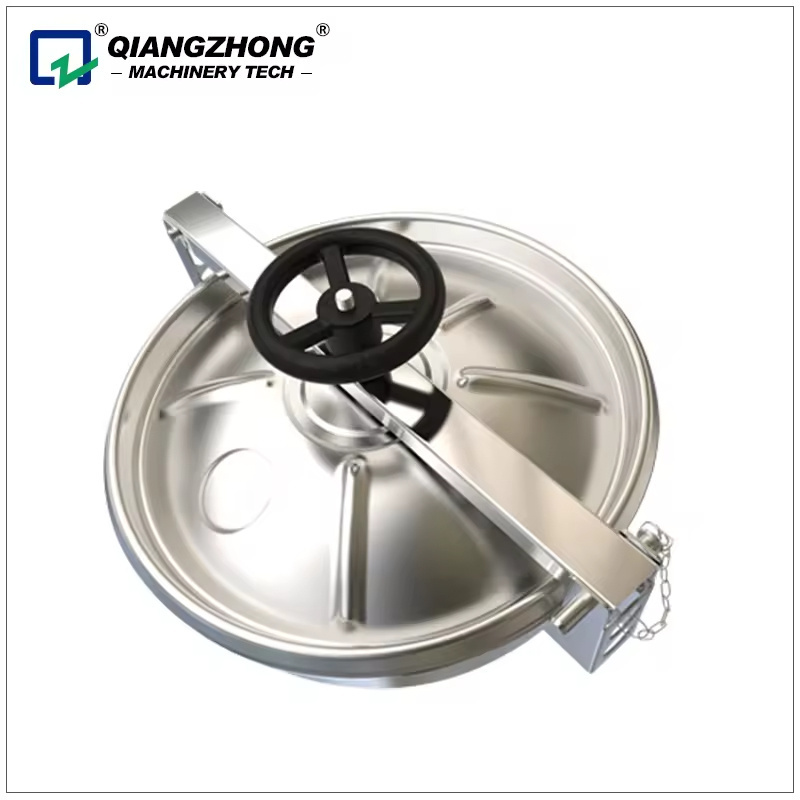 Sanitary Stainless Steel round Inward Cover Manhole Covers Tank Manway for bioengineering Manhole cover