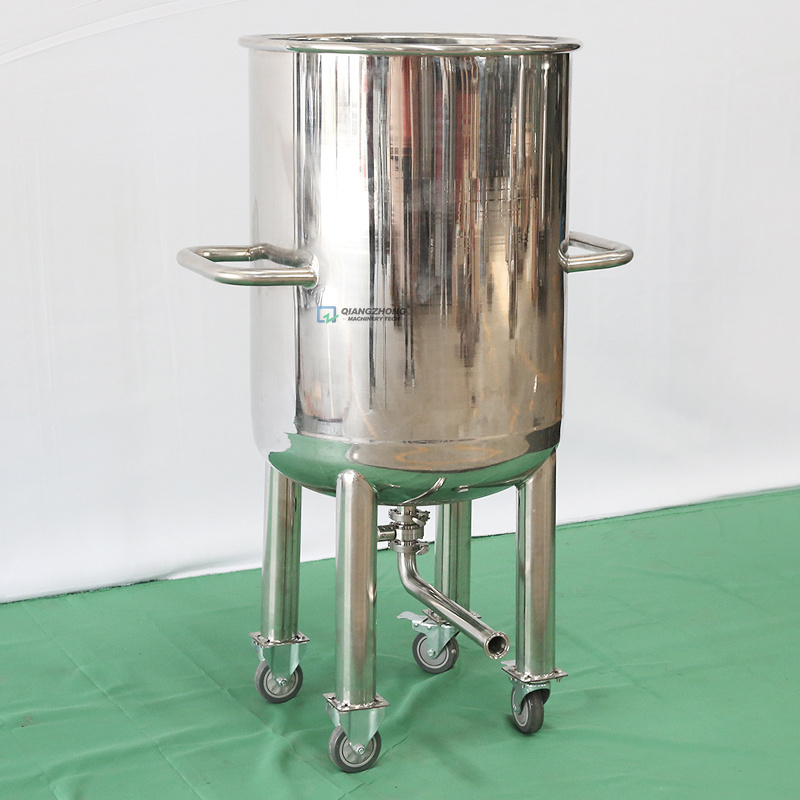 30 40 50 100 200 250 350 500 Gallon Honey Storage Tank Stainless Steel Tank for Sale Pressure Vessel Customized Qiangzhong 100L