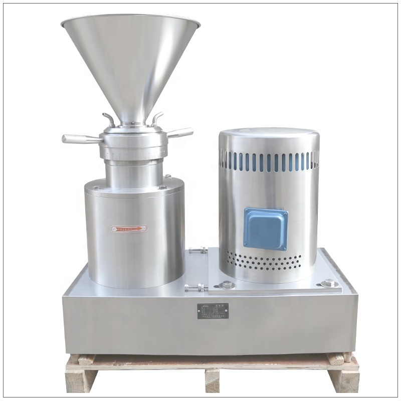 Stainless steel colloid mill for making peanut butter, tomato sauce, and chili sauce