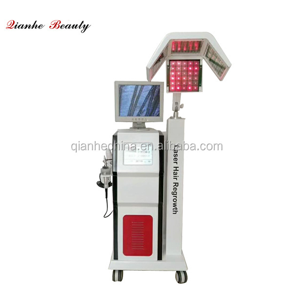 Vertical high frequency scalp stimulate hair growth treatment diode laser hair regrowth machine