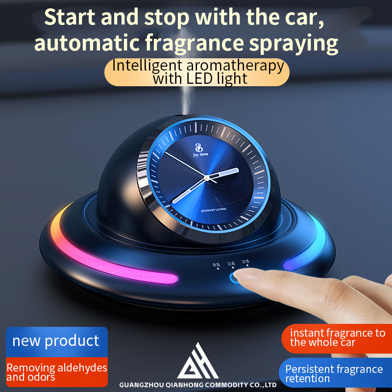 Intelligent aromatherapy Clock ornaments Car fragrance Car accessories