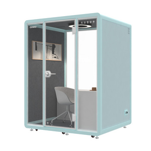 assemble soundproof booth soundproof mini classroom booth online learning pod with power supply and air filter