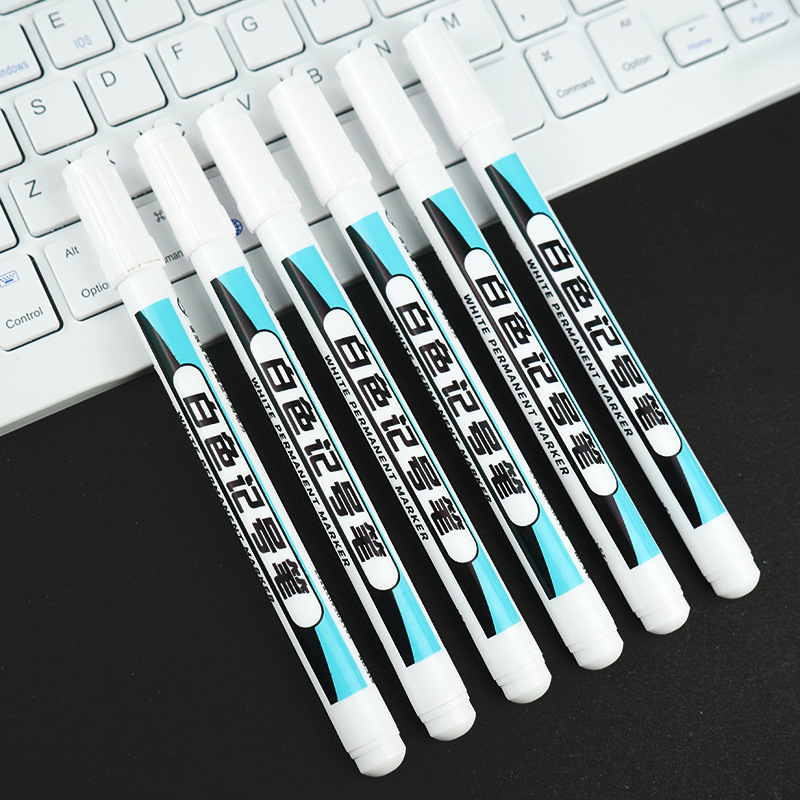 2mm Art Highlighter Permanent Marker Premium Tire Marker White Waterproof Paint M Quick Dry White Marker