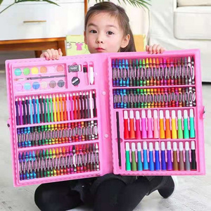 150 PCS Children'S Watercolor Student Drawing Set Multi Color Pen Color Marker Pen Color Pen