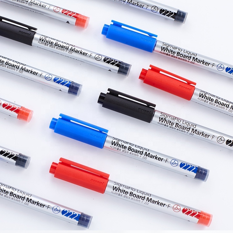 Fineliner Hook Line Whiteboard Marker Pen Dry Erase Art Water-based Oil-based Colorful Whiteboard Marker Pen Set