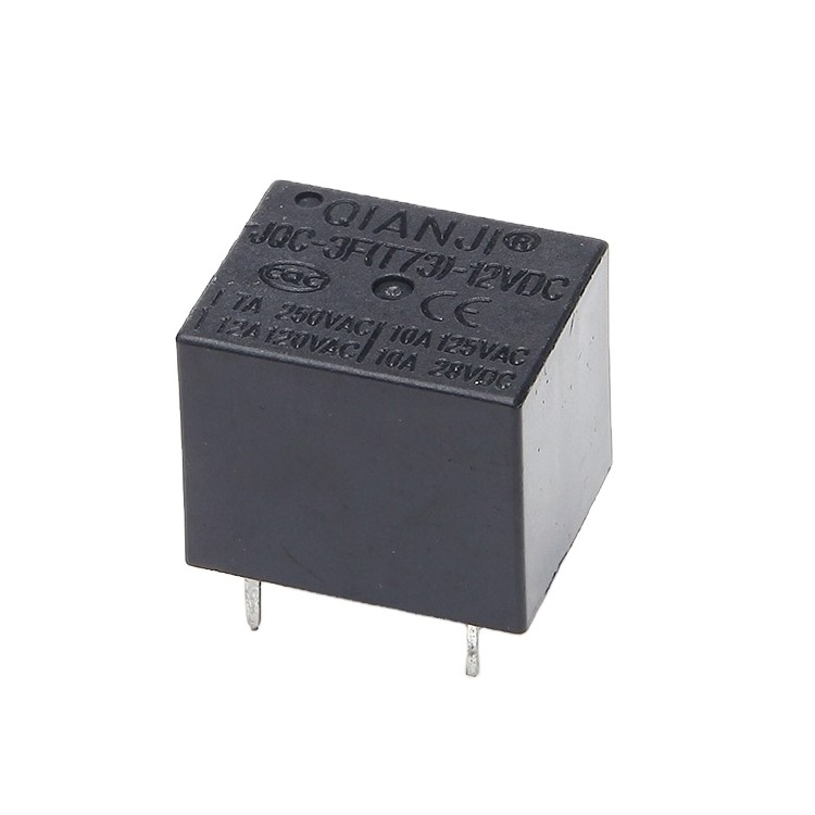 QIANJI 10a mini 12v pcb dc latching customized electric pcb relay finder switch 4 pin flash electric relay For air conditioner