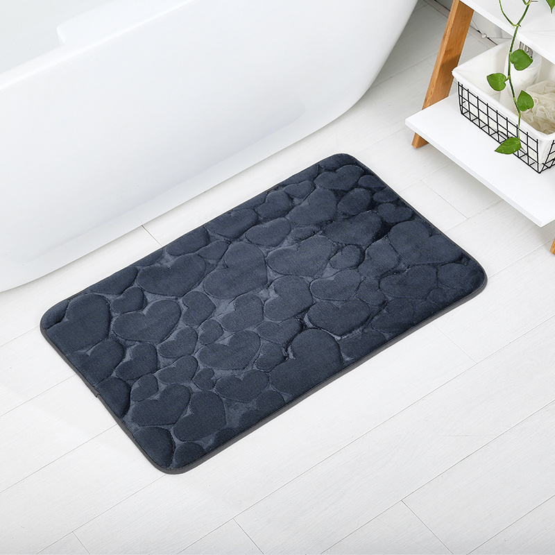 Surprise price 3 pieces of super fiber memory foam absorbent non-slip bath mat