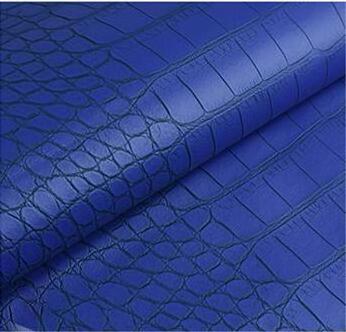 Factory wholesale crocodile embossed designer pvc faux leather fabric for hand-made bag