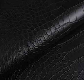 Factory wholesale crocodile embossed designer pvc faux leather fabric for hand-made bag