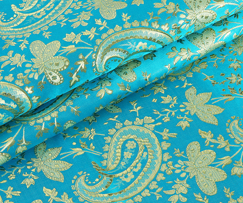 High quality 150cm width Chinese traditional jacquard brocade silk fabric for dresses