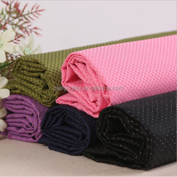 Factory customized 100% polyester twill woven rubber patch peach skin fabric