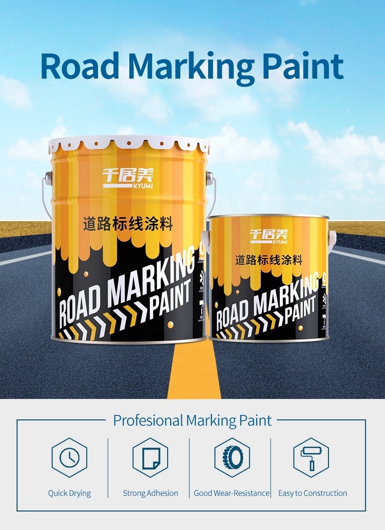 Fast-drying traffic parking road marking paint Cold Plastic Highway Road Traffic Line Marking Paint