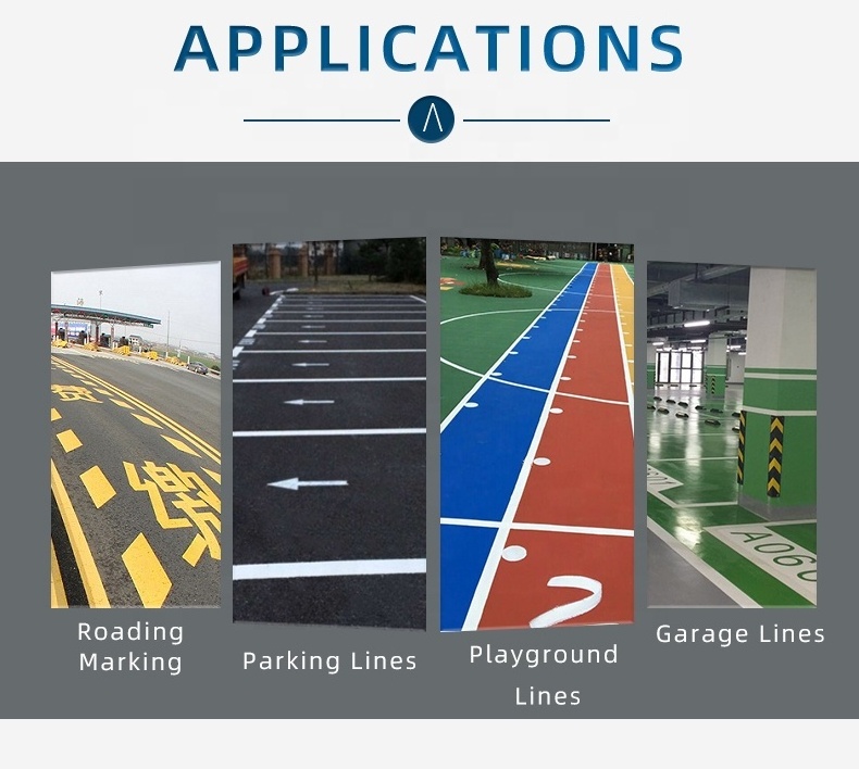 Fast-drying traffic parking road marking paint Cold Plastic Highway Road Traffic Line Marking Paint