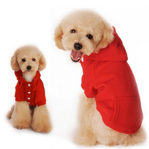 Meago Dog Hoodie with Pocket Soft Cotton Fashion Poodle Clothes Maltese Sweater Puppy Sweatshirt for Small Dogs