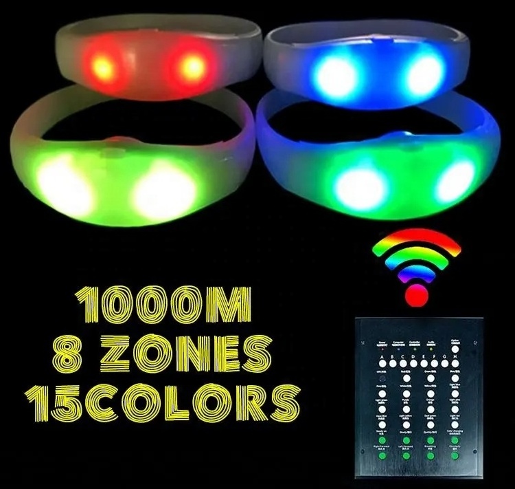 New product ideas light up wristband DMX Glow remote controlled sound activated led bracelet