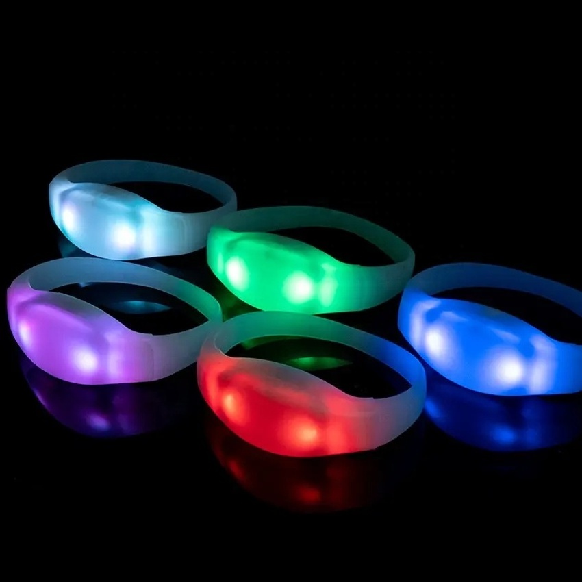 New product ideas light up wristband DMX Glow remote controlled sound activated led bracelet