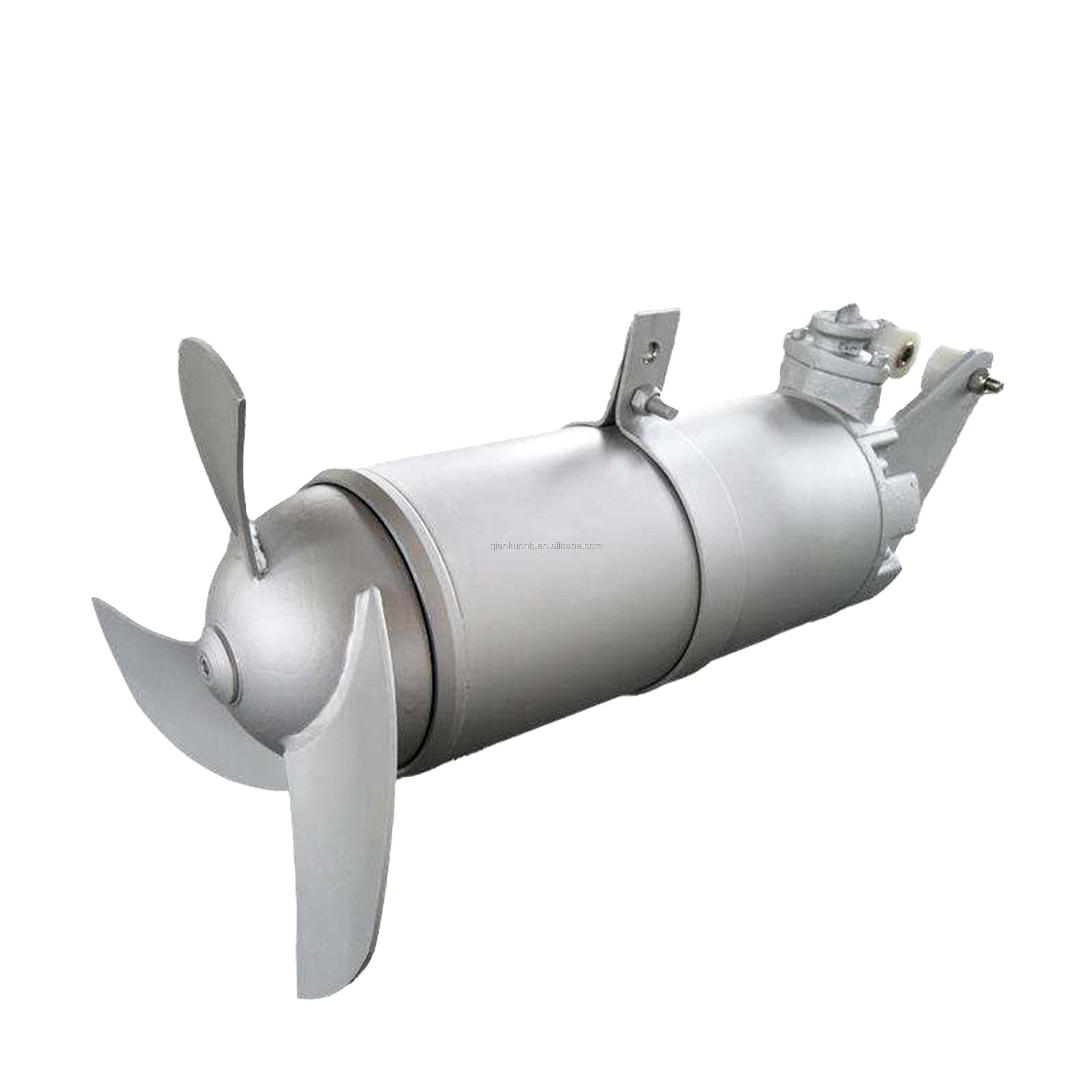 SS 304 Submersible Mixer with Three Blades Propeller low-speed flow/High-speed flow for Wastewater Treatment