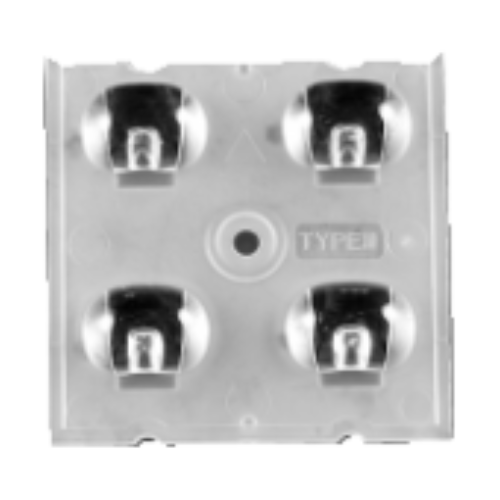 LedLink Optics Lens LL04CR-BXJ60L02 Led lighting lens 2x2 array Crees Lumiledss 60, 90, 65*165 , 45*155 , 80*150 , 95*165deg