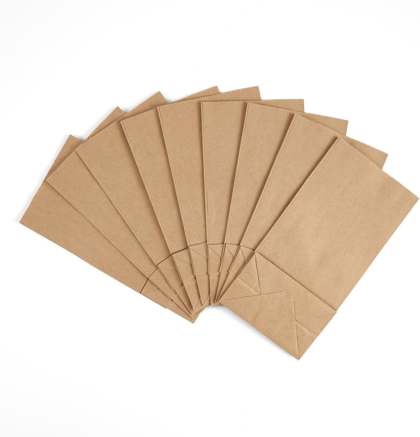 Eco-Friendly Bread Candy Christmas Wedding Lunch Recyclable Flat Brown New Arrival Organic Paper Bags