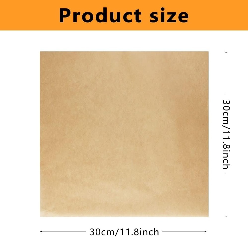 Private Customized Wrapping Dry Bread Deli Dry Waxed Papers Sheets Thickened Brown Kraft Sandwitch Paper For Food Basket