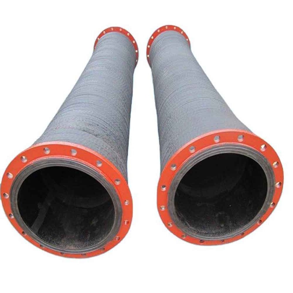 Sand/water Suction And Discharge Rubber Hose Steel Flange Dredging Pipe  6 Inch Water Suction Hose Delivery Water Air Oil