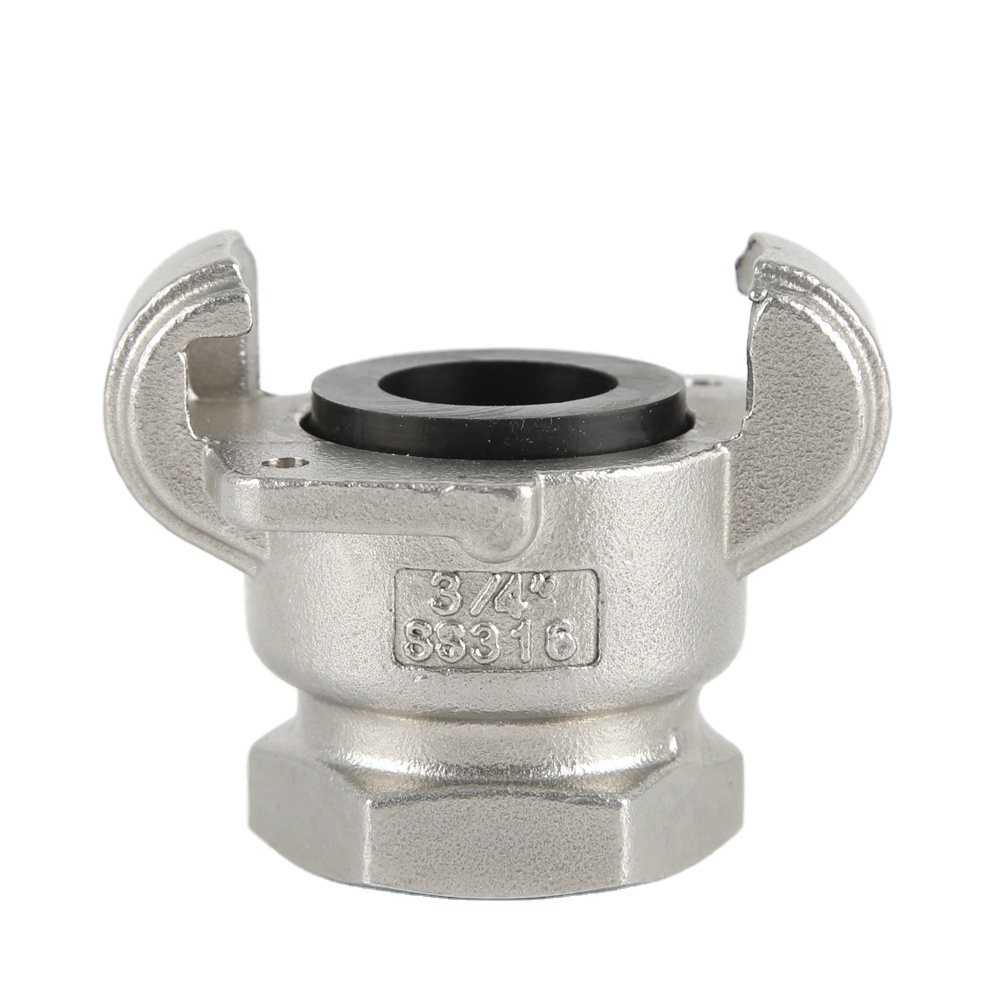 Stainless Steel Chicago Couplings Female End USA Air Hose Fittings / Connector