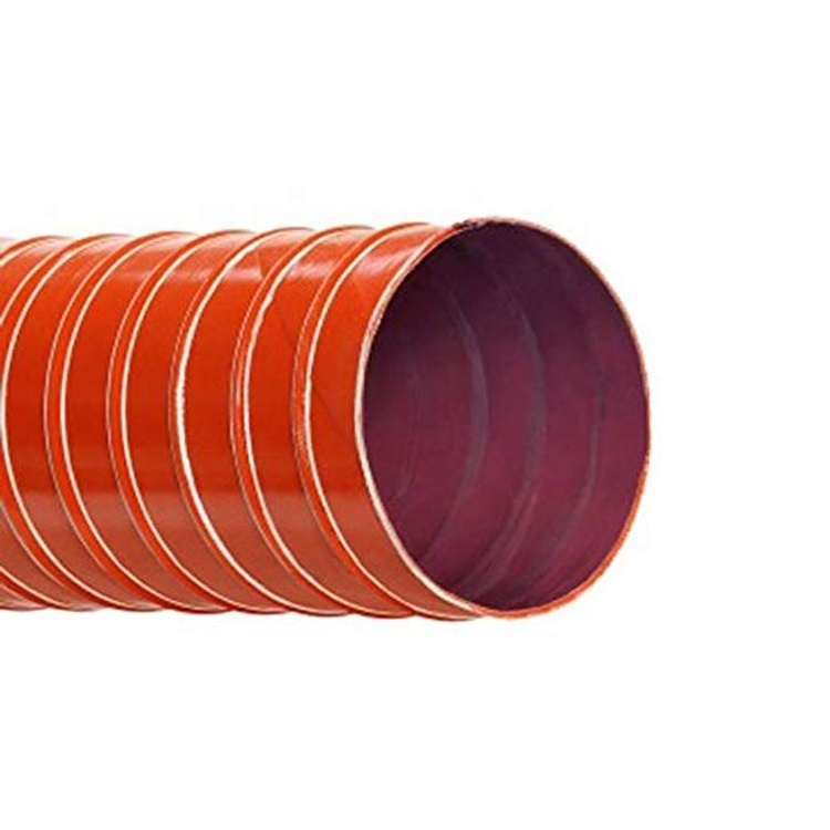 Custom High Temp Silicone 2-ply Air Duct Hose Hose Pipe Suction and blast hose