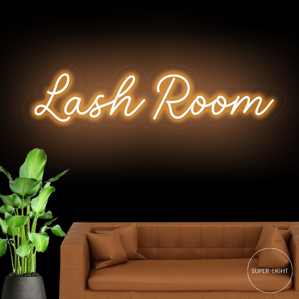 Lash Room 80x23cm Custom LED Neon Sign Beauty Salon Beauty Room Neon Light Wall Decor Hair Nail Room Salon Studio Lashes Decor