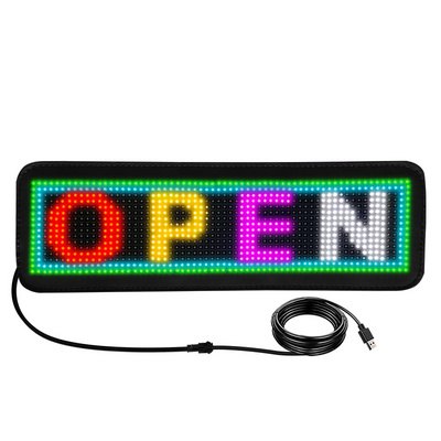 Flexible LED Display screen Light Up Message Moving Soft LED Sig Board Advertising Promotion LED panel Programmable LED ticker